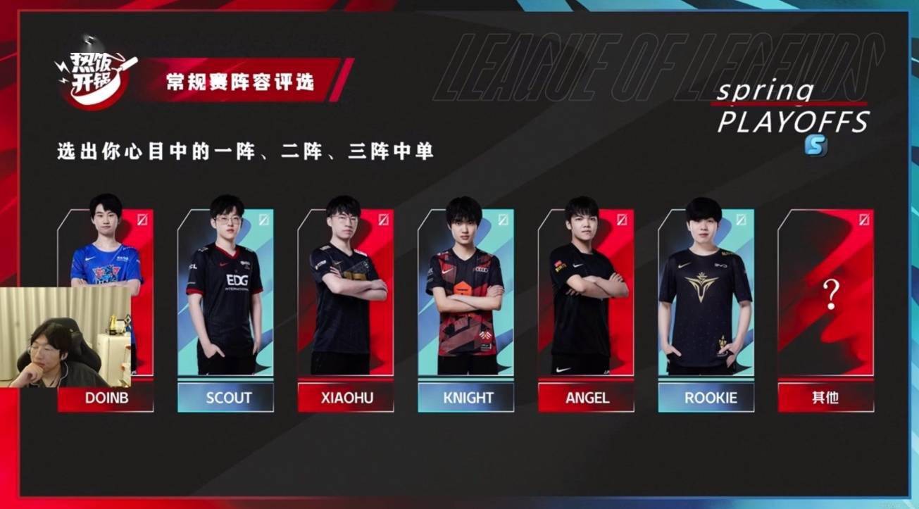 评选|宁王、姿态等二路流解说热议常规赛最佳阵容：一阵中单必给rookie