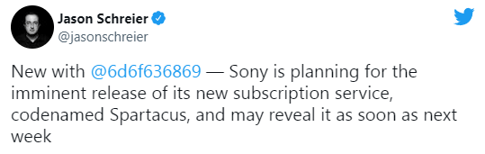曝索尼全新订阅服务最早下周公开 第一方不会首日加入