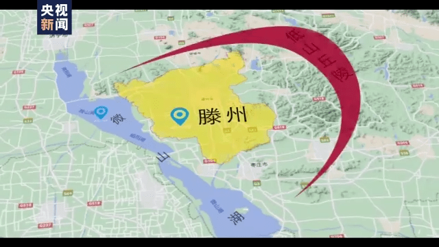 滕州地處泰山山脈西南麓延伸地帶,崗上遺址位於滕州市陳崗村東部,漷河