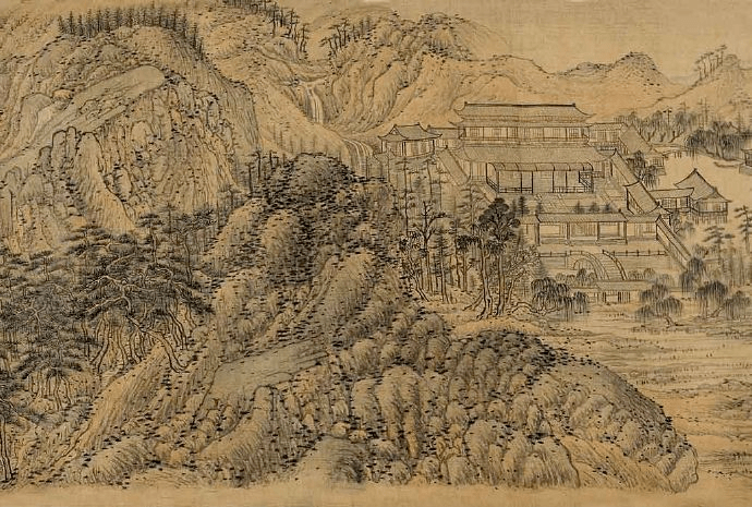 明宋旭仿黄鹤山樵辋川别墅图卷鉴赏