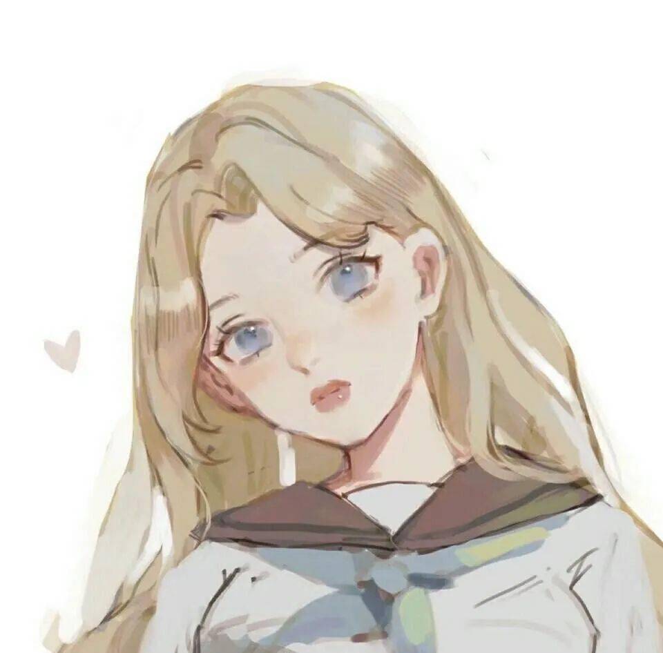 动漫女生头像与其匆忙追赶日落不如静待满天繁星