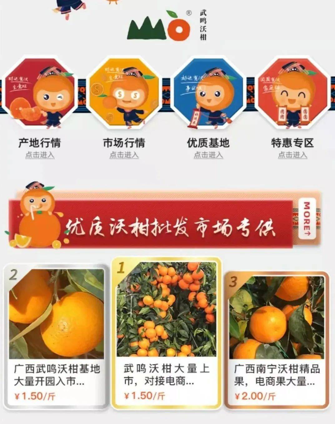 广西日报报道一亩田1月内助力武鸣沃柑销售36万公斤助果农创收逾110