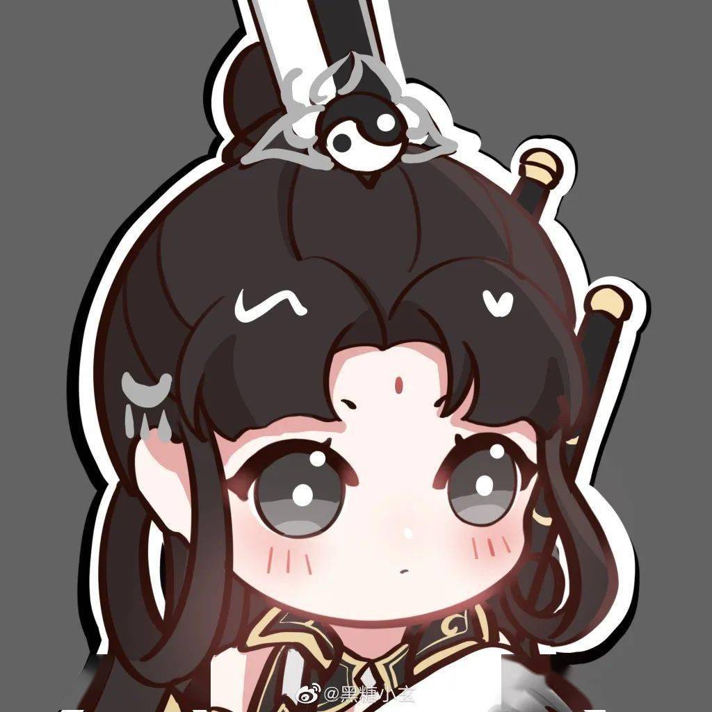 好久没换头像了?刀刀q版少女简笔画get√_刀娘_少侠_门派