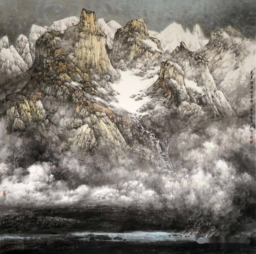 恢弘大气雄劲苍茫师恩钊的北派山水画