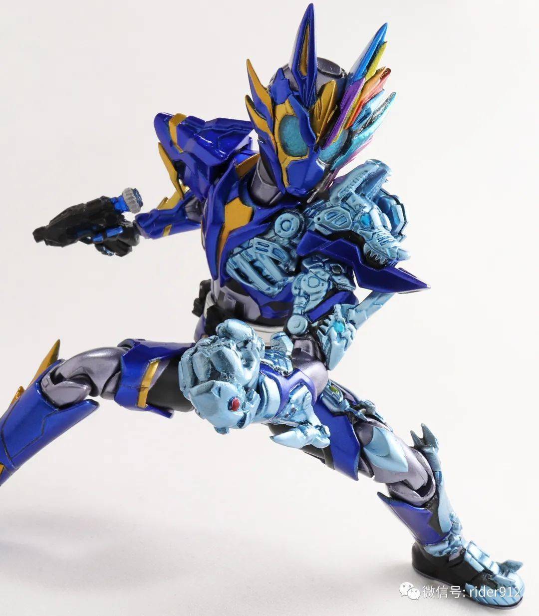 技术帝自制假面骑士巴尔坎最终形态手办帅到极致的狂暴加特林
