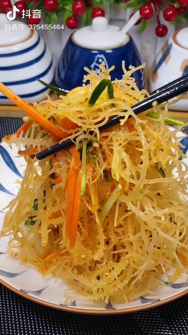凉拌龙须菜龙须菜抖音好物年货节一起学做菜大好河山陪你跨年凉拌