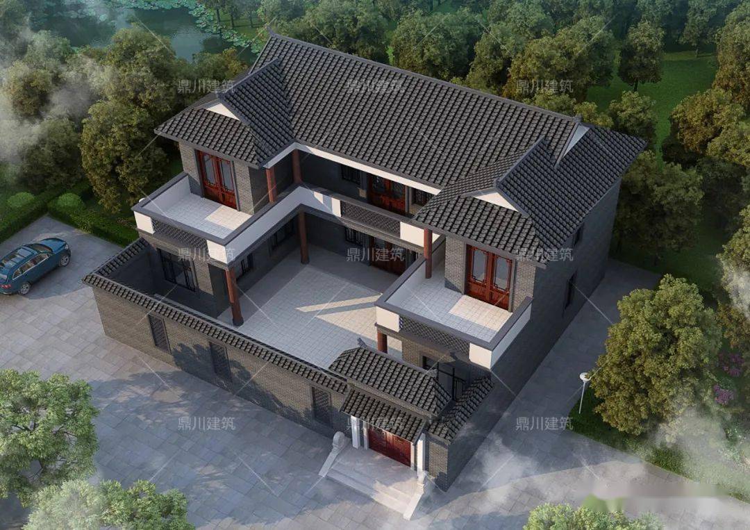 绝美9款农村中式合院设计,赏景最好是江南,居息最好是合院_建筑_庭院_