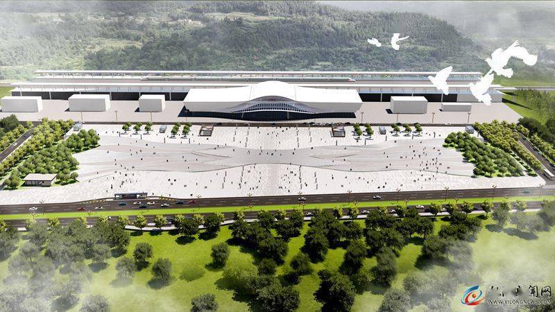 汉巴南铁路仪陇站站点造型公布!候车厅长这样……_特色_理念_山水