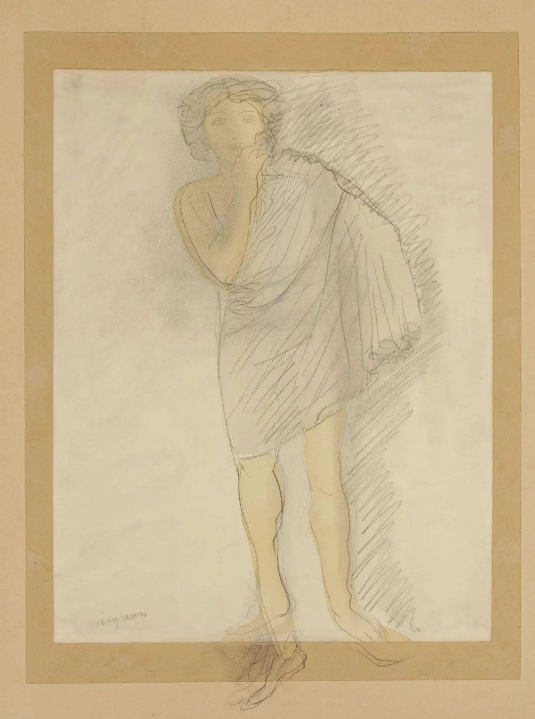 罗丹素描手稿要彻底的桀骜的真实要毫不踌躇的表白你的感觉