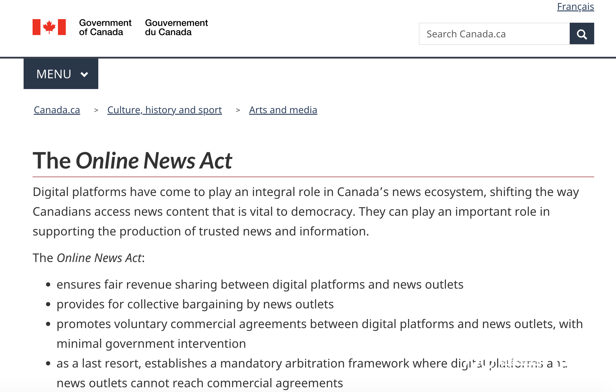 继澳大利亚后，加拿大也拟立法要求谷歌、脸书为新闻内容付费