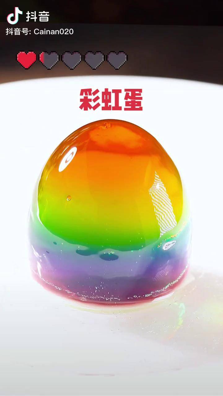 如何让鸡蛋变色快艾特身边狠人挑战吧彩虹蛋22治愈系美食二次元美食
