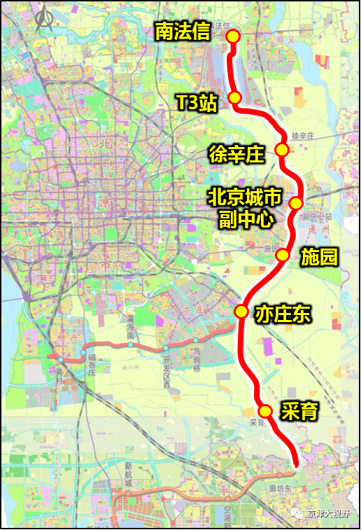 通武廊轻轨线路图2020图片