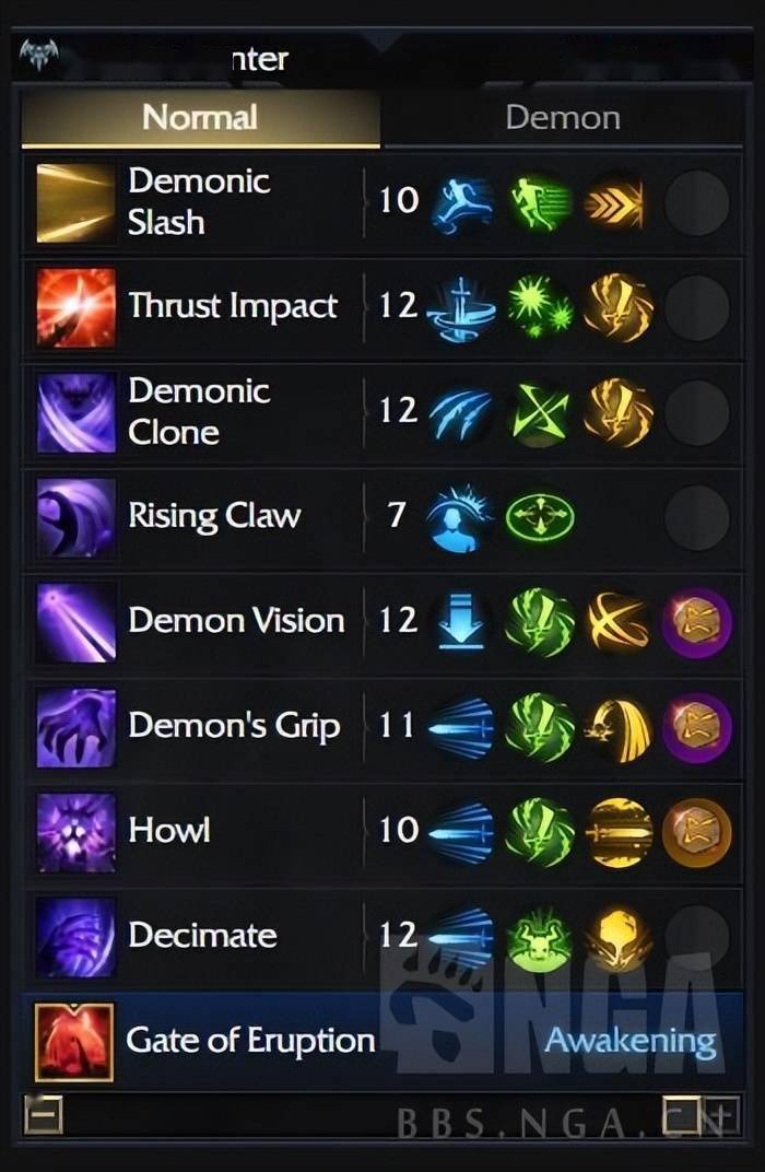 失落的方舟steam版本半魔变身流打法加点及装备思路分享