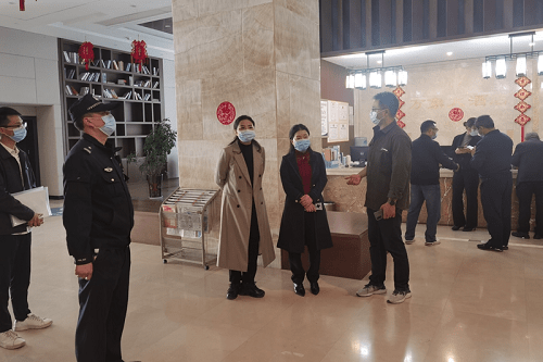 赵园林一行先后对万象大酒店,滨河路雅馨宾馆,酒厂沟