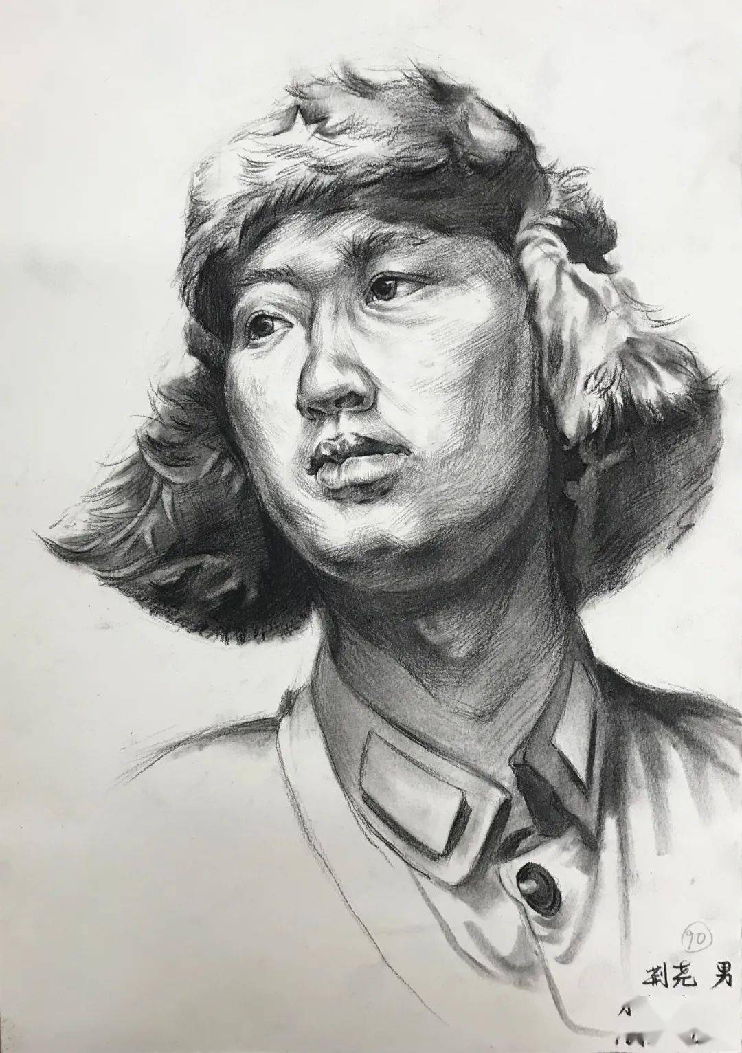 道德模范人物素描图片