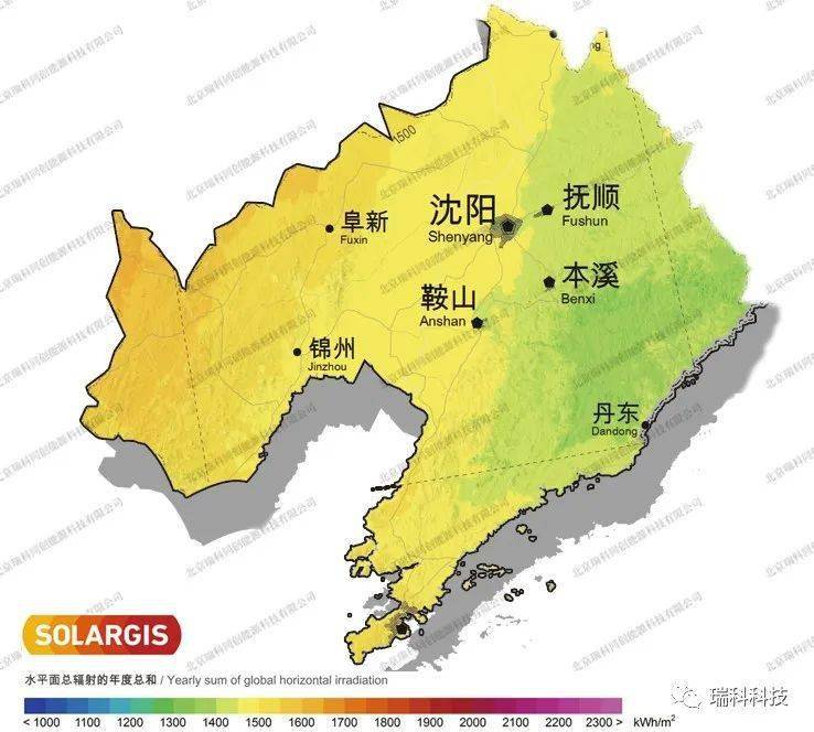 收藏34省級行政區太陽能資源分佈圖譜