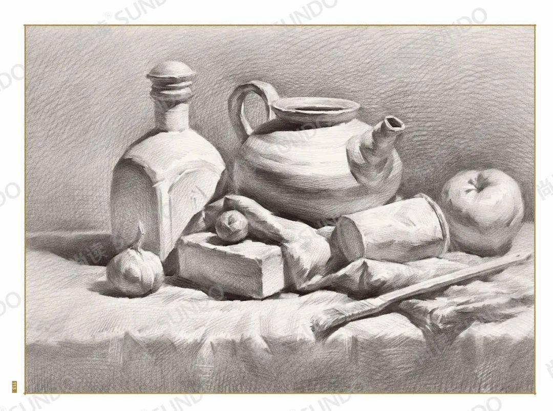 0宋艳慧素描静物》基础教学体系一本通,全方位课件引导教学,素描静物