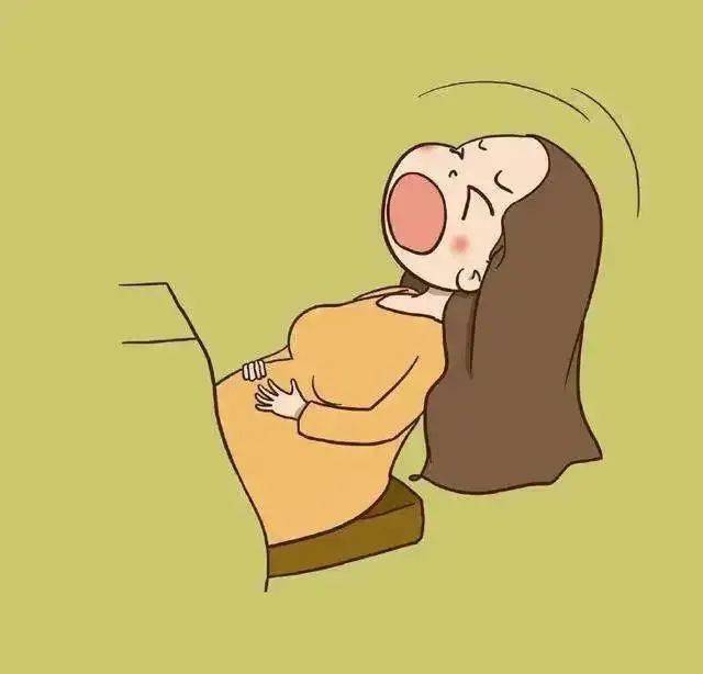 孕妇卡通图片肚子疼图片