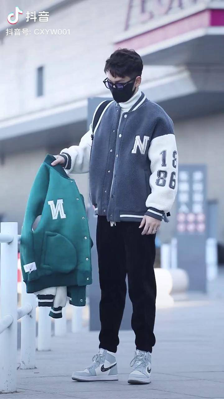 抖音好物年货节 棒球服 男装 街拍 穿搭 学生穿搭 棒球服 男生穿搭