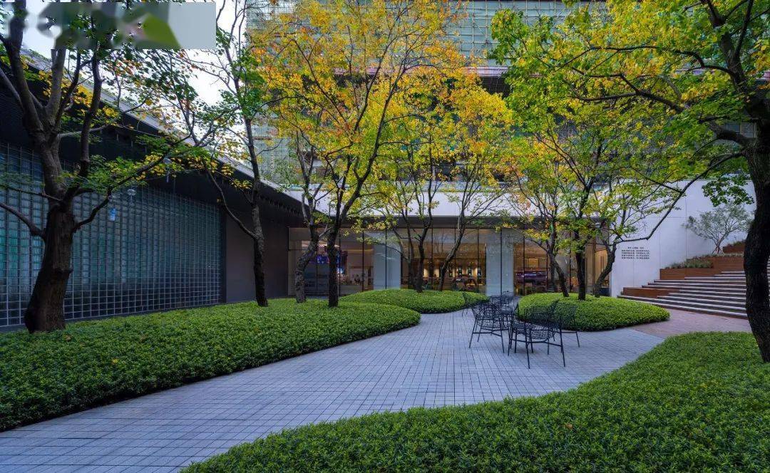 因为组团在整个园区中具有普遍性,具有空间划分,围合,遮荫等功能,是