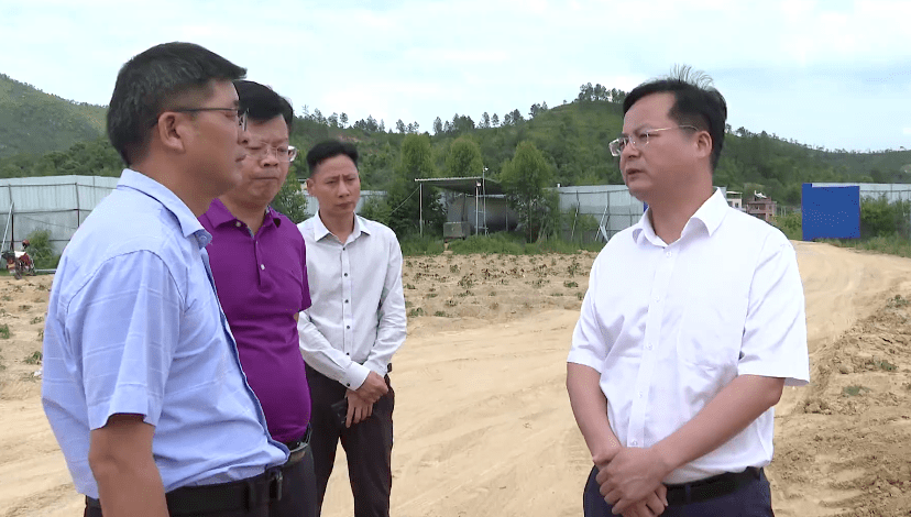 县长邓红卫率队督导打击非法混凝土和砂石企业专项整治工作