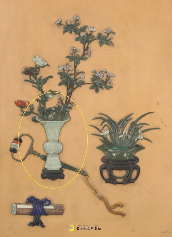 博古图纹饰花觚之衍生随着时间的发展与朝代的变迁,花觚除了标准型(即