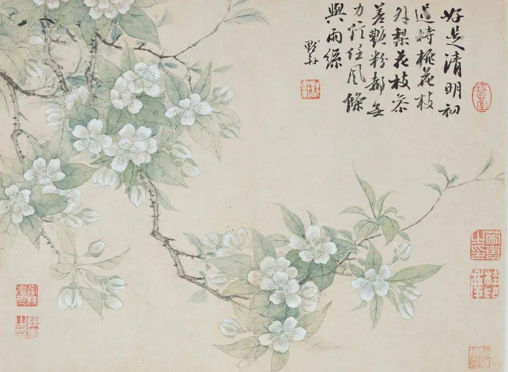 家族女眷陈书;此外,展品中还有部分是不为观众熟知的花鸟画家的作品