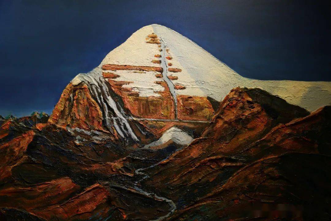 旦增平措个人油画展开展啦_群众艺术馆_阿里_西藏