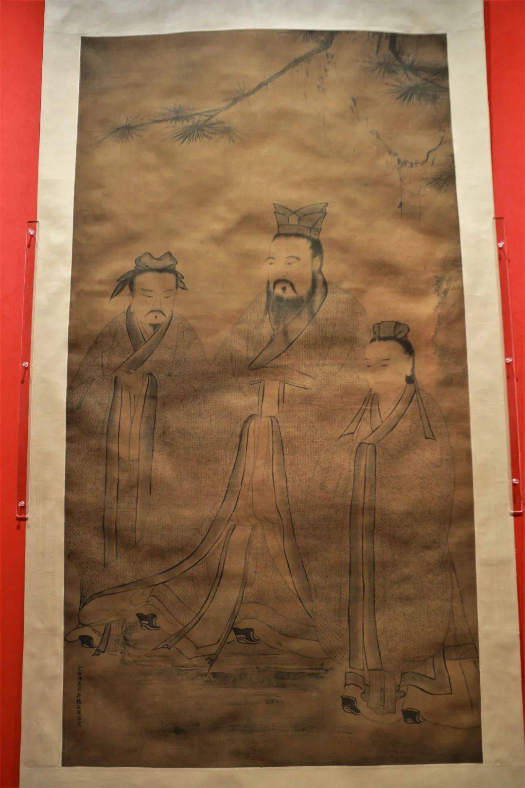 明代 三圣像(复制品)孔子博物馆藏现代 颜氏家庙碑拓片(复制品) 西安