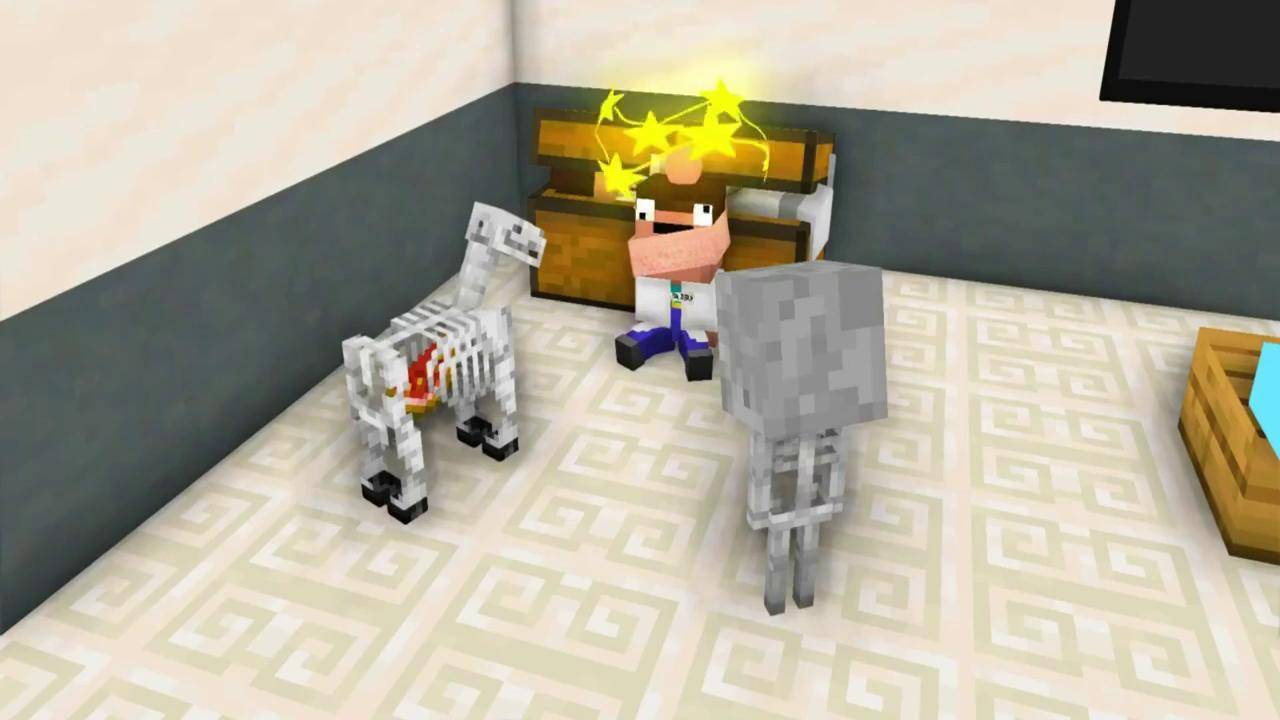 mc动画僵尸猪和疣猪兽成为好朋友