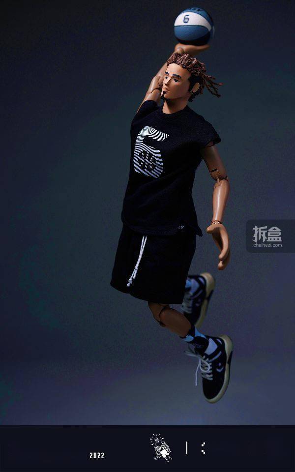 2cmade第六区3hitshc韩潮12寸潮流篮球可动人偶
