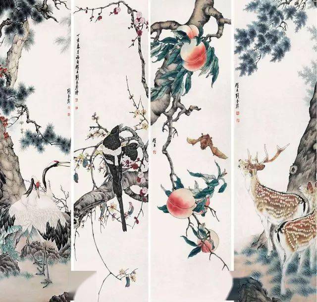 肉筆 水墨画 刘奎龄 一代宗师刘奎龄百幅高清图工笔画欣赏_天津_艺术_动物