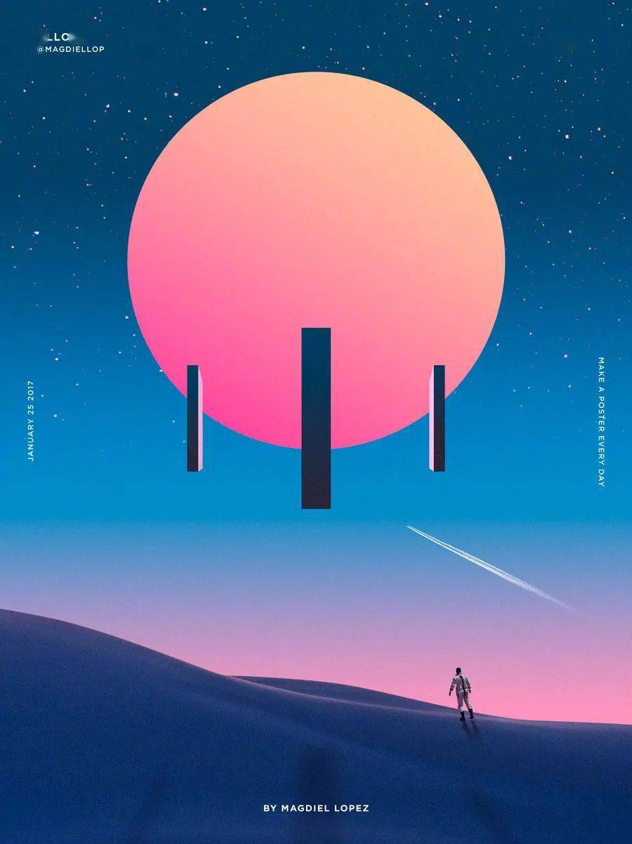 我用这样的配色,说服了甲方…_蓝底红_效果_蓝色