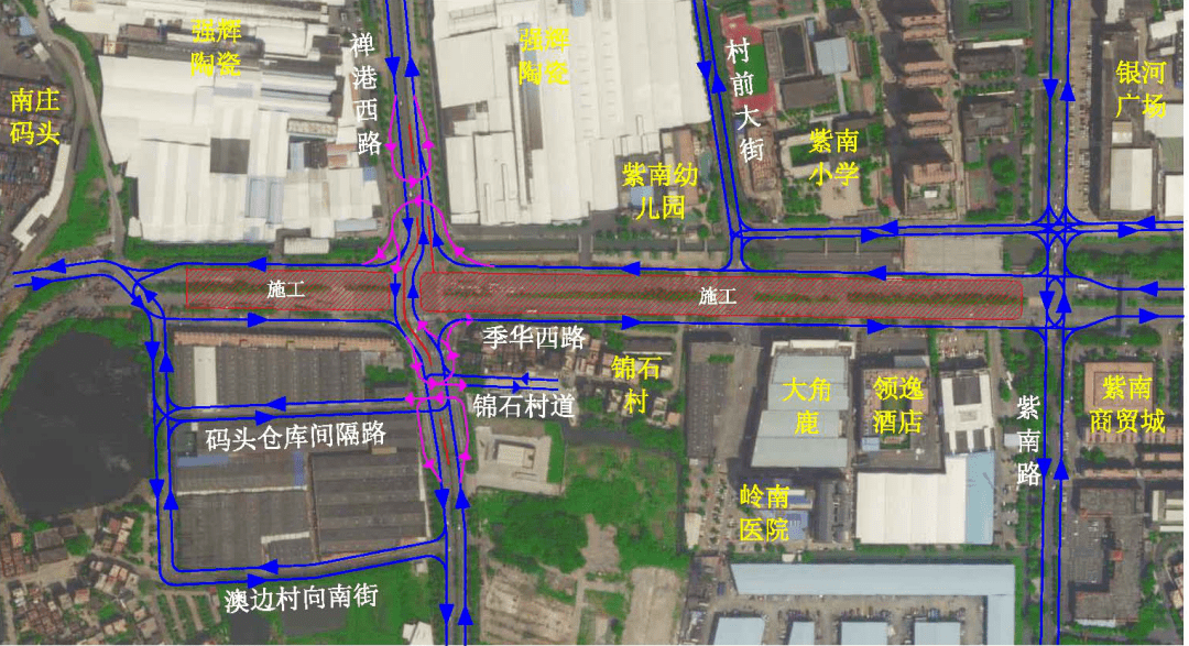 季华路西延线走向公布图片