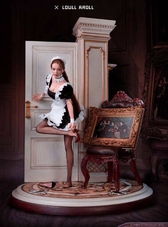 全铂金硅胶性感女仆1/3比例雕像明日预售_loull_aroll_发丝_仿真