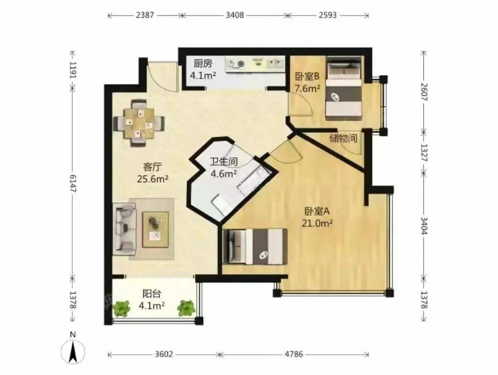 刘畊宏"奇葩"户型:厨房被3个卫生间包围,进门到客厅竟然有条"跑道"_网