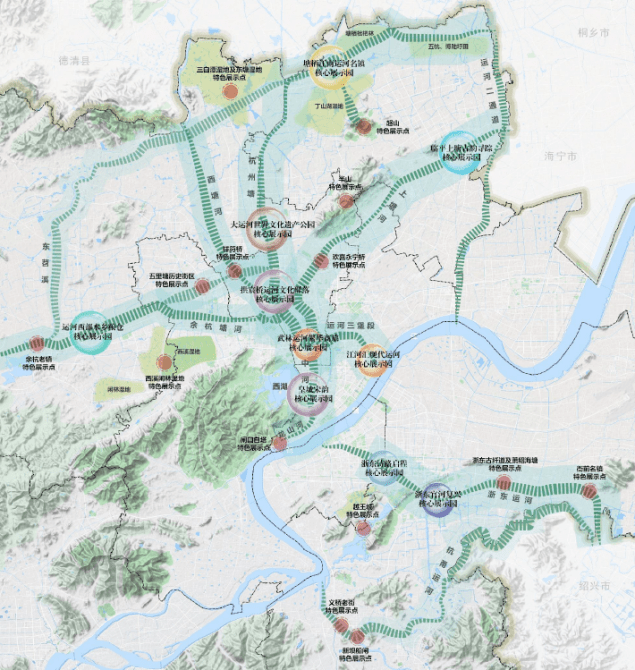 京杭大运河全线水流贯通视频杭州大运河公园规划抢先看