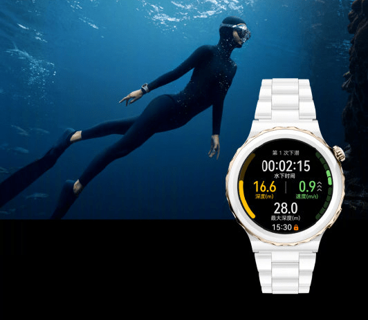戴着手表去潜水华为watchgt3pro支持自由潜水模式