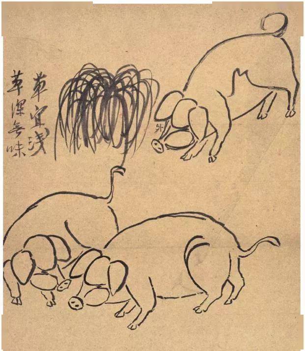 齐白石画的这只怪鸟据说卖了42亿