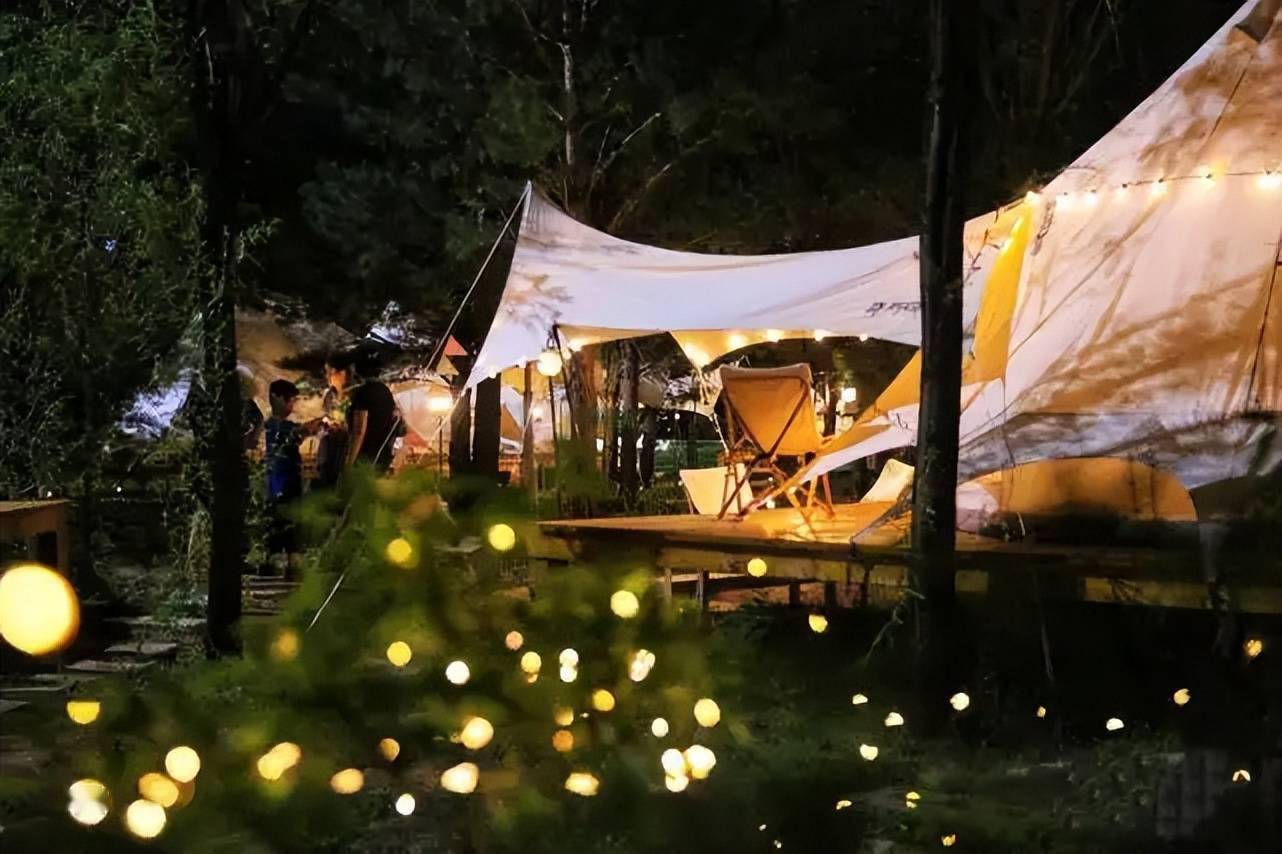 帐篷营地为乡村旅游增亮点