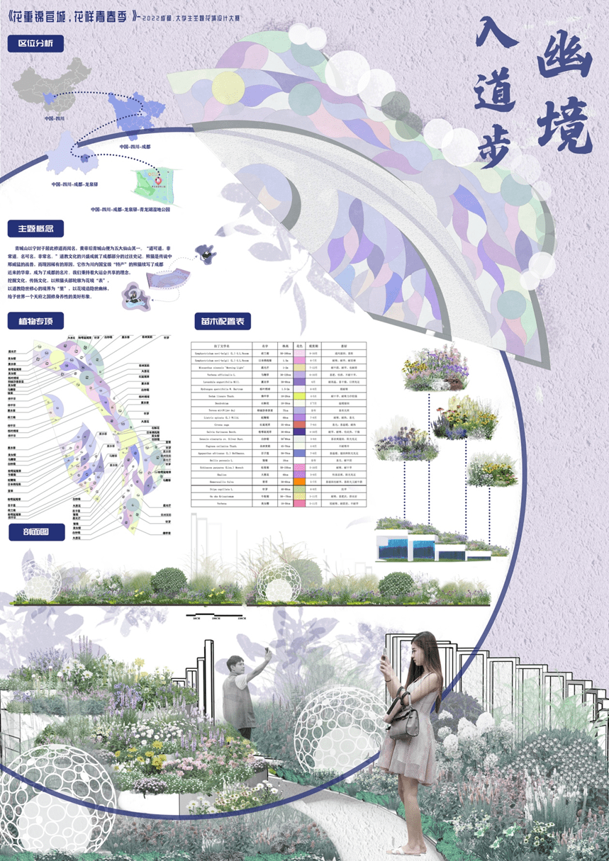 2022成都·大学生主题花境设计大赛结果公布 | 动态 – 欧米网