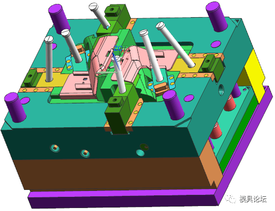 防護屏外罩注射模具設計3d