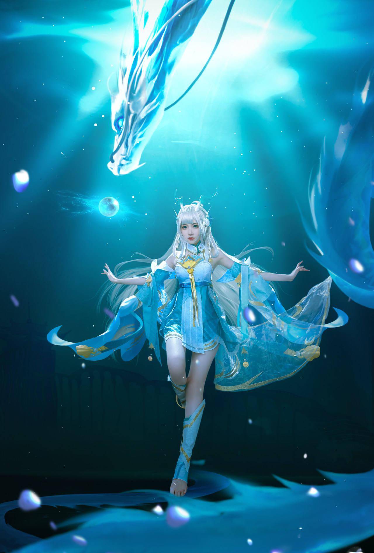 王者荣耀 西施 游龙清影 cosplay_龙珠_公主_龙族