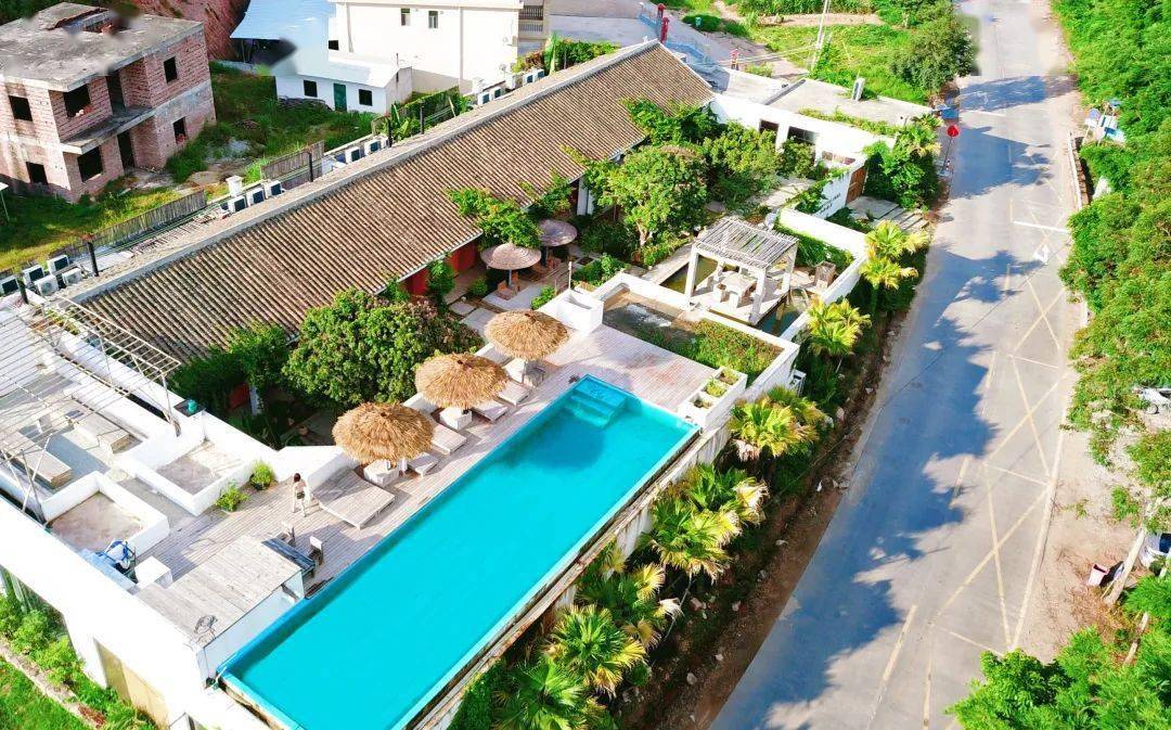 惠州博罗轻奢网红田园院落民宿,浪漫的无边泳池丨山里院子_观音阁镇