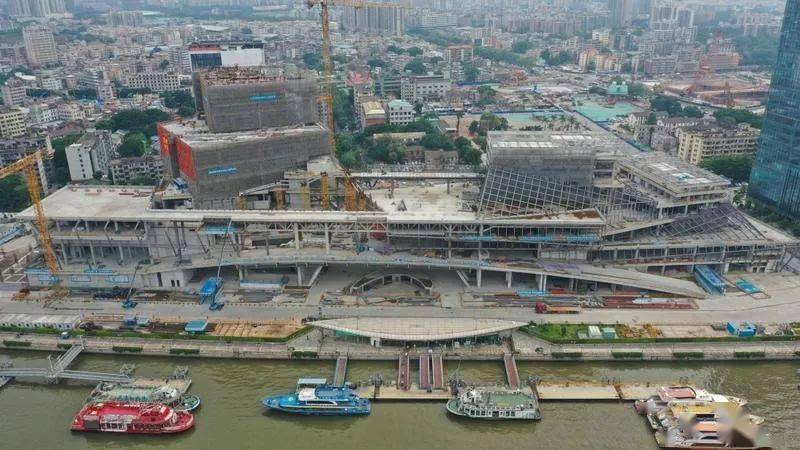 三馆合一全面封顶白鹅潭畔地标初亮相预计完工时间