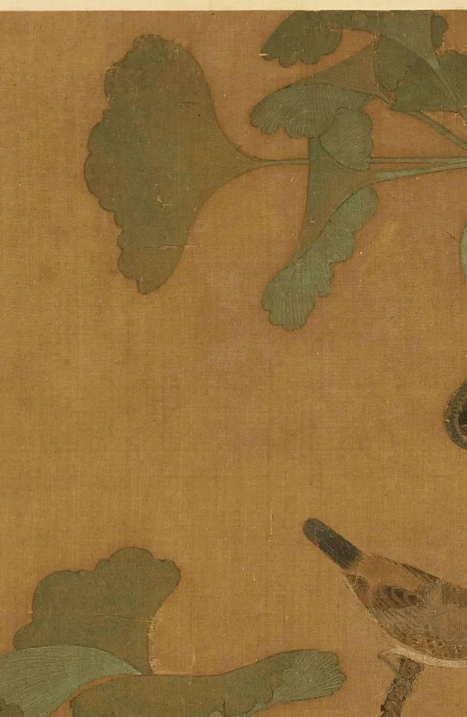 马世昌银杏翠鸟图