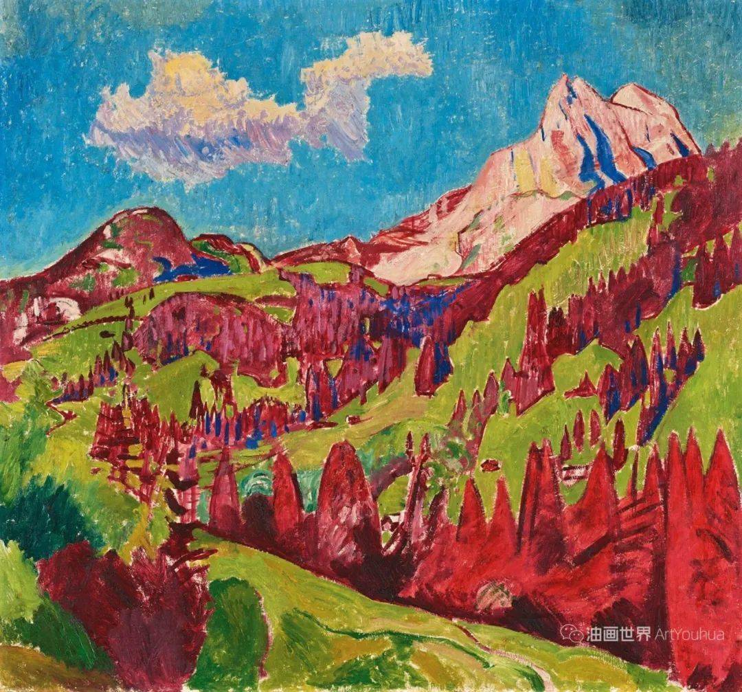 色彩大师瑞士画家阿米埃特的风景作品