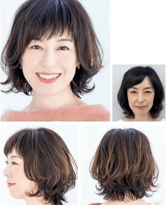50岁女人烫什么发型图片