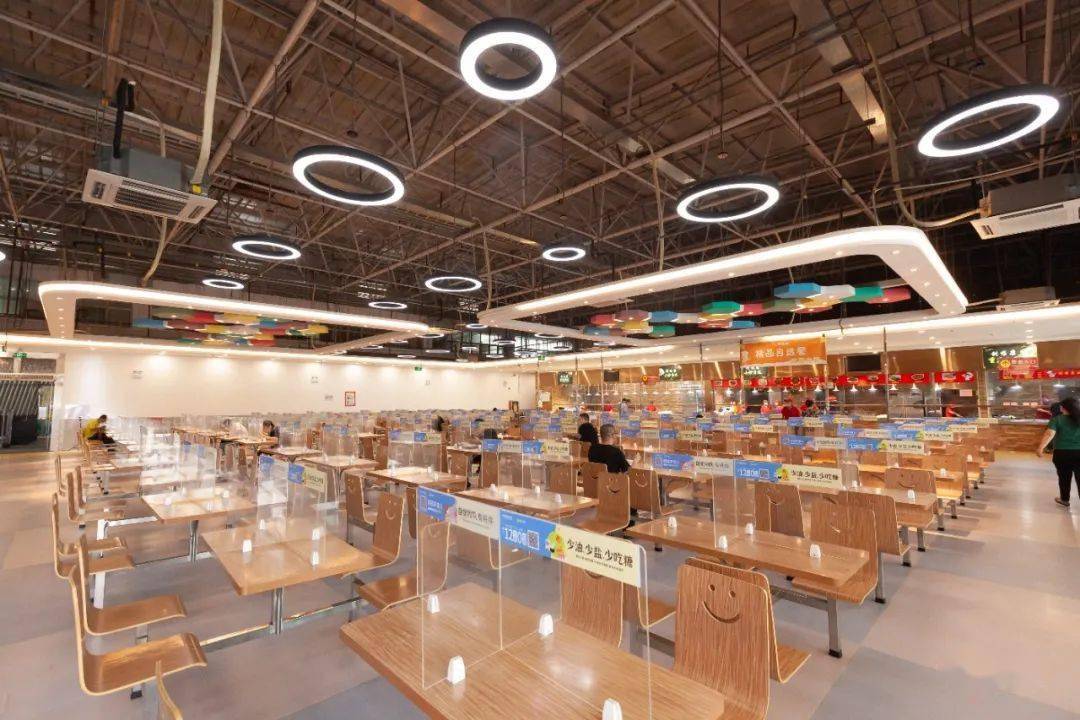 又两座!富士康龙华园区健康食堂获市级认证_餐厅_华南_厨房