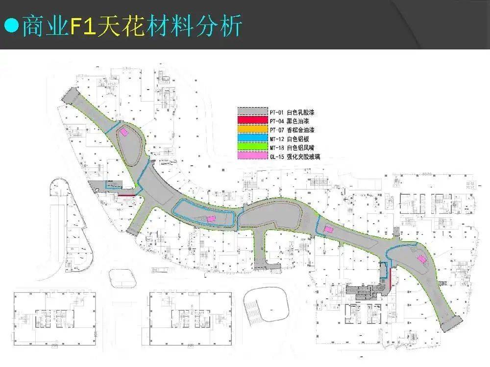 地坪,天花,立面所用主要装饰材料;c,立面分析:各楼层的垂直交通流线